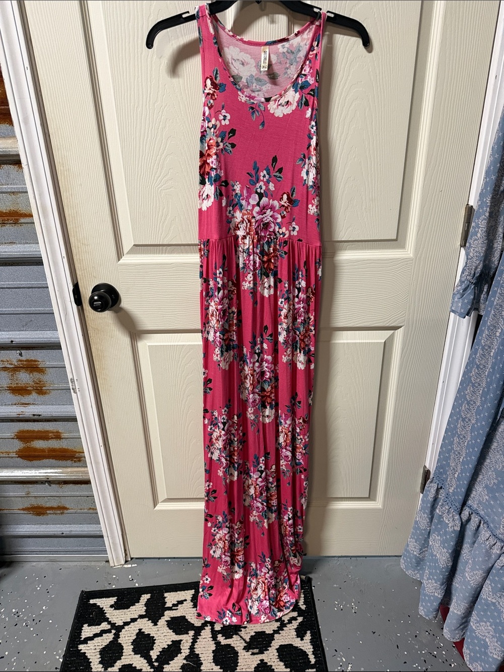Pink Floral Maxi Dress
